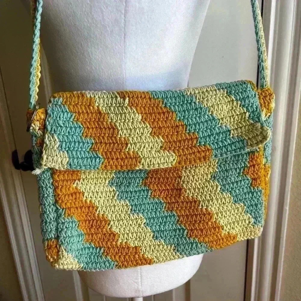 Wild Fable multicolored crocheted bag - Picture 3 of 6